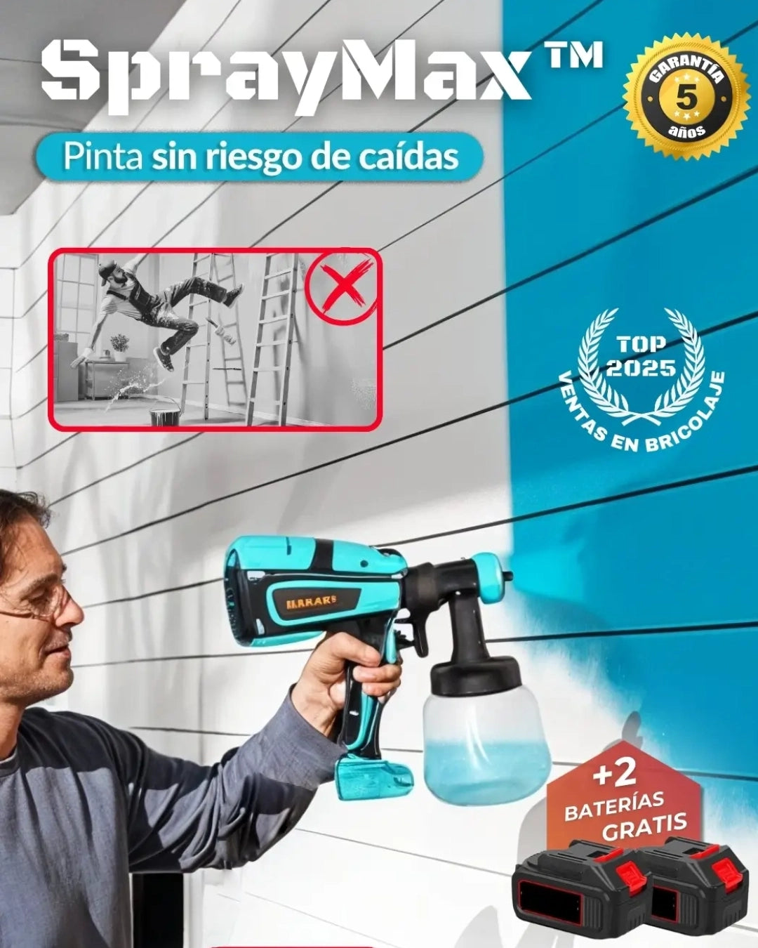 SprayMAX™ - Pinta sin riesgo de caídas 4
