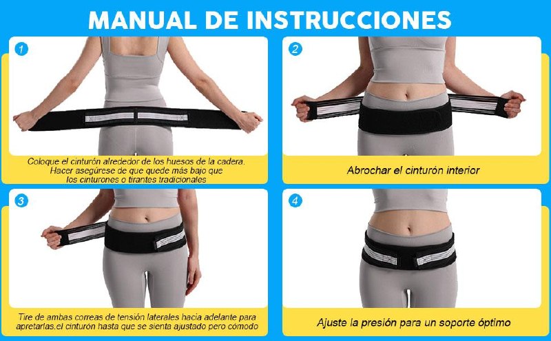 FlexiBack instrucciones de colocación en 4 pasos
