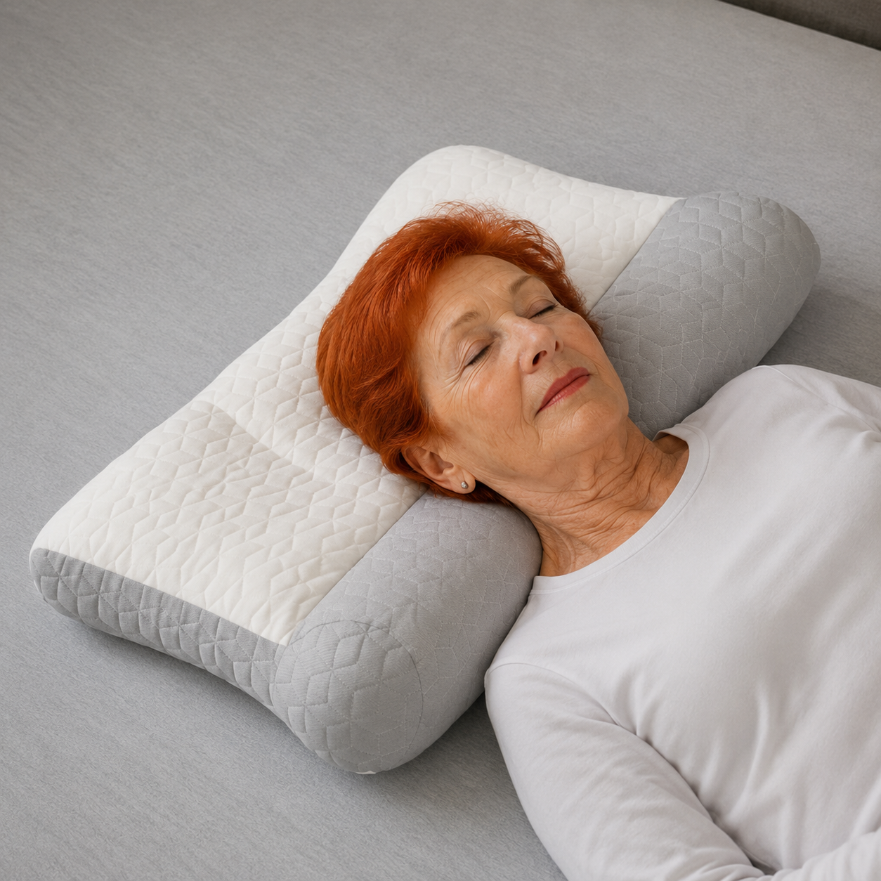 1 + 1 GRATIS | ComfortSleep Cefalea V4 — Almohada cervical contra cefalea matutina (Hoy incluye otra GRATIS valorada en 49 euros para tu pareja) *Llevan fundas. **(30 noches de prueba) *Medidas: 8x45x80cm