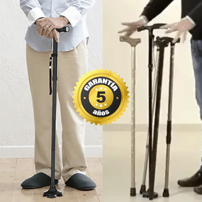 Smart Stick™ - El primer bastón que no se resbala en las cuestas. (4 puntos de apoyos)