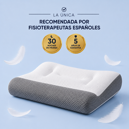 PACK CAMA MATRIMONIO | 2 x ComfortSleep V4™ - La única almohada con reborde frontal para eliminar la rigidez cervical nocturna. (Incluye fundas GRATIS + 30 noches de prueba) *Medidas: 8x45x80cm p