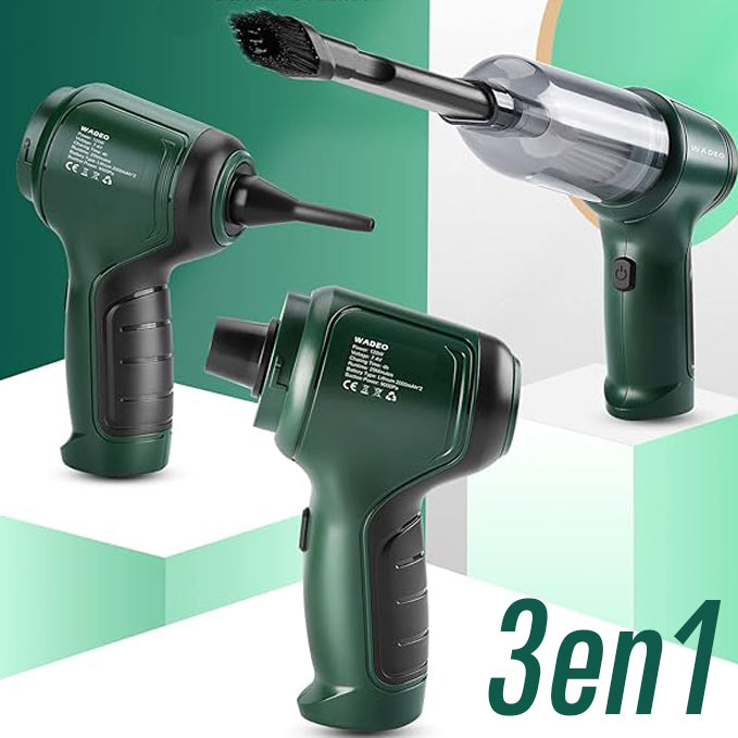 MaxClean ECO™ 3 en 1 - El primer aspirador portátil que te permite llegar a todos los rincones. (Una grande no cabría).