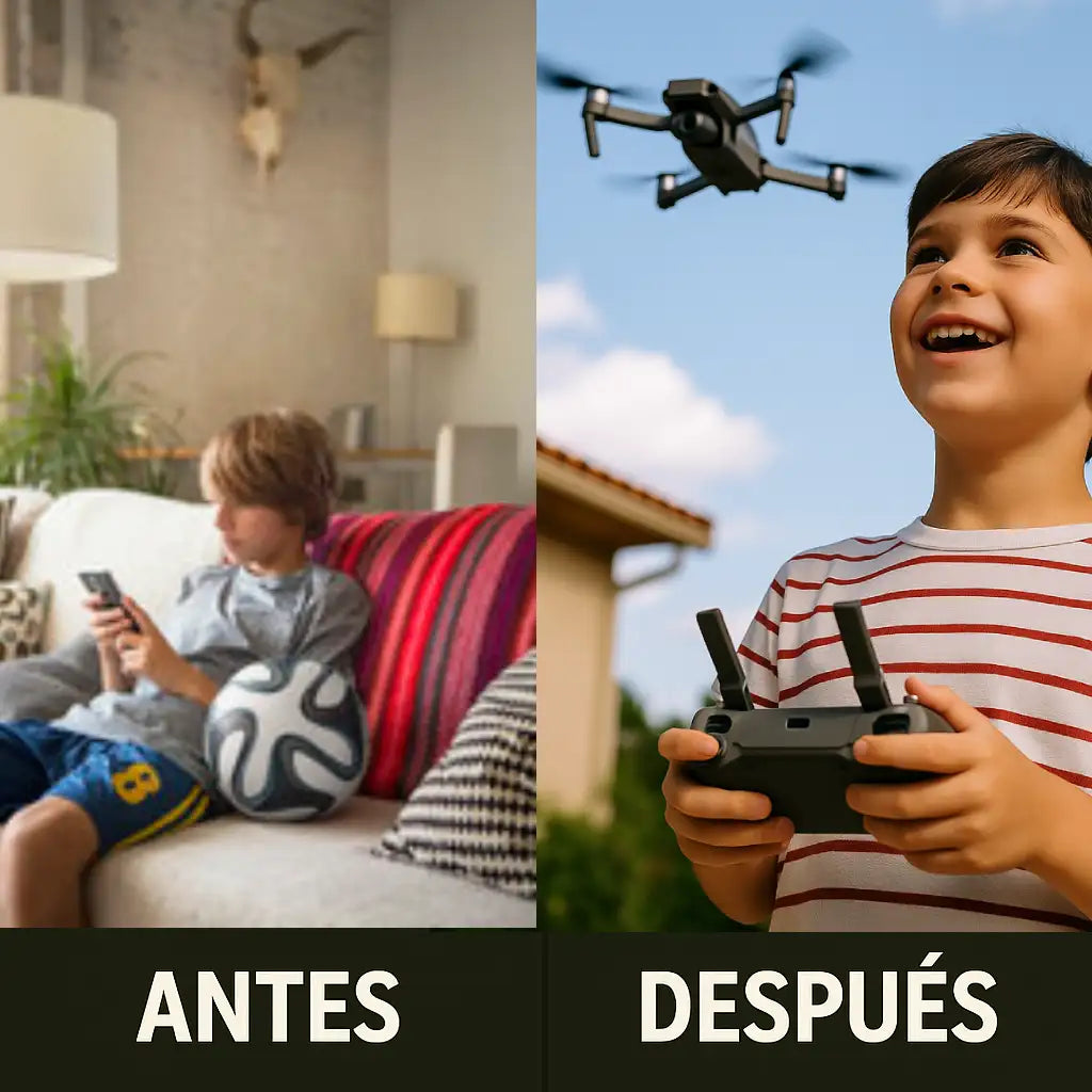 Dron SkyHero 998 Pro Max™ | El dron que hará que tu hijo alucine y tú quedes como un héroe con Envío GRATIS. *(Hoy Auriculares Envolventes Gratis + Doble cámara 4K + 2 baterías + Maletín incluido)