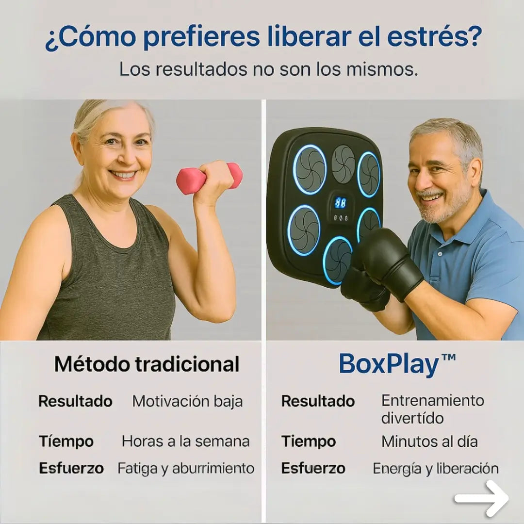 BOX PLAY™ - Utiliza el estrés a tu favor, vuelve a sentir paz y tonifica tus brazos al mismo tiempo. (Nueva tendencia de 2025)