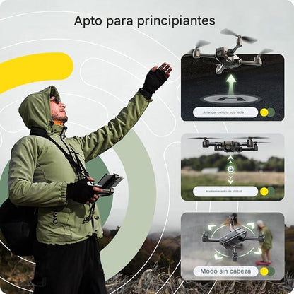 COMPRAS 1 Y TE LLEVAS OTRO GRATIS - Pack FAMILIAR Dron SkyMemories™ | Convierte momentos familiares en recuerdos inolvidables con Envío GRATIS. *(Doble cámara 4K + 2 baterías + Maletín incluido)