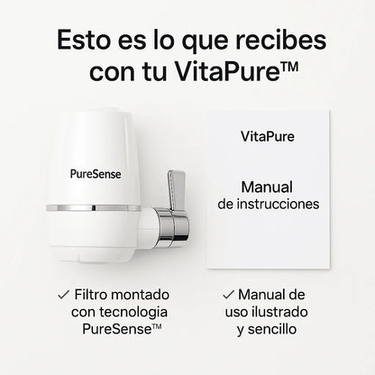 1 + 1 GRATIS | PURIFY™ - Elimina los agentes contaminante del agua al 99,97%. (*Instalación fácil y universal).