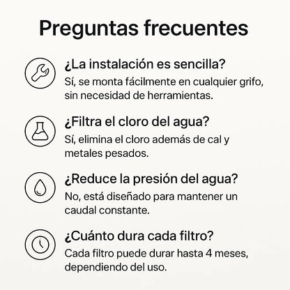 1 + 1 GRATIS | PURIFY™ - Elimina los agentes contaminante del agua al 99,97%. (*Instalación fácil y universal).