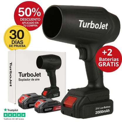 TurboJet™ - Limpia el jardín en cuestión de minutos, sin tener que barrer ni agacharte. Hoy Incluye 2 baterias. (+Envío GRATIS).