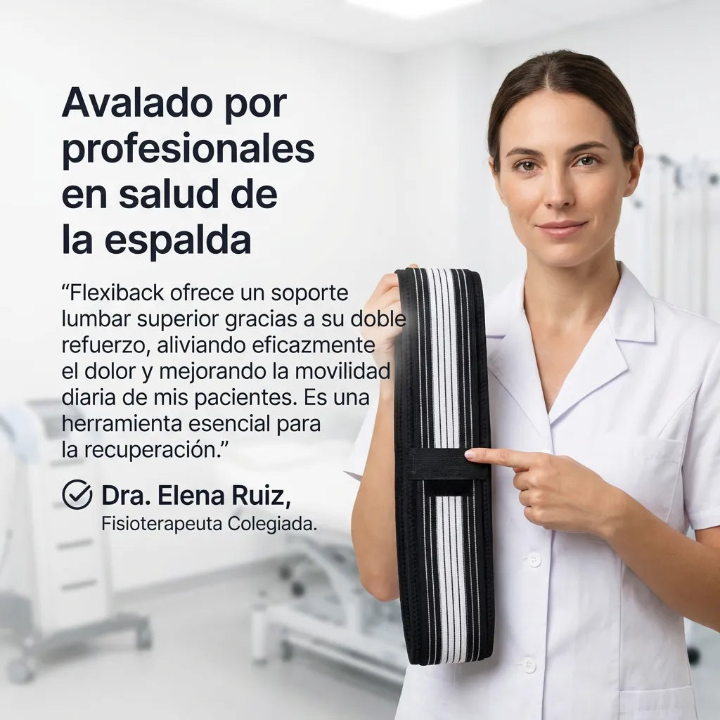 FlexiBack™ – El primer cinturón con doble soporte, cómodo y discreto que te permite disfrutar de horas de pie sin dolor de espalda (Hoy GRATIS Almohada Ortopédica) L.E