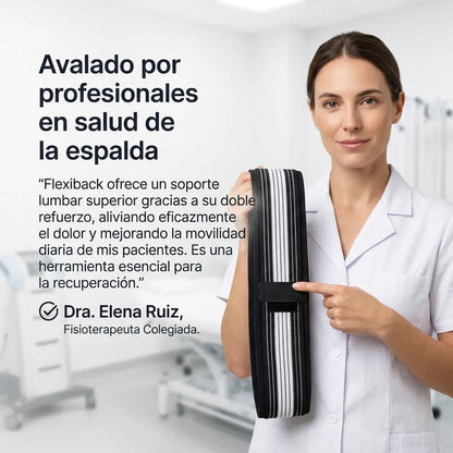 FlexiBack™ – El primer cinturón con doble soporte, cómodo y discreto que te permite disfrutar de horas de pie sin dolor de espalda (Hoy GRATIS Almohada Ortopédica) L.E