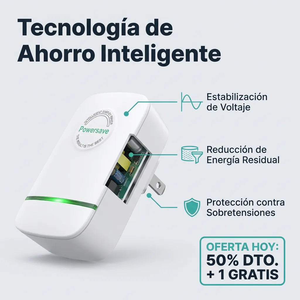 1+1 GRATIS | PowerSAVE™ - El primer ahorrador del mercado que disminuye el consumo de luz COMPROBADO. *Uso legal y ENVÍO GRATIS