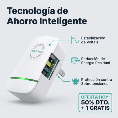 1+1 GRATIS | PowerSAVE™ - El primer ahorrador del mercado que disminuye el consumo de luz COMPROBADO. *Uso legal y ENVÍO GRATIS