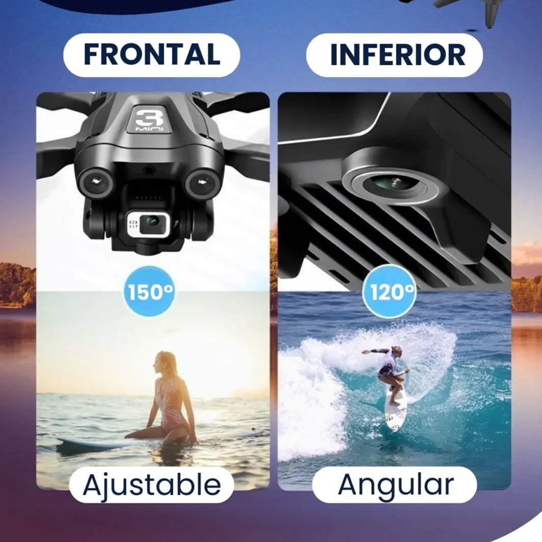 COMPRAS 1 Y TE LLEVAS OTRO GRATIS - Pack FAMILIAR Dron SkyMemories™ | Convierte momentos familiares en recuerdos inolvidables con Envío GRATIS. *(Doble cámara 4K + 2 baterías + Maletín incluido)