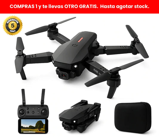COMPRAS 1 Y TE LLEVAS OTRO GRATIS - Pack FAMILIAR Dron SkyMemories™ | Convierte momentos familiares en recuerdos inolvidables con Envío GRATIS. *(Doble cámara 4K + 2 baterías + Maletín incluido)