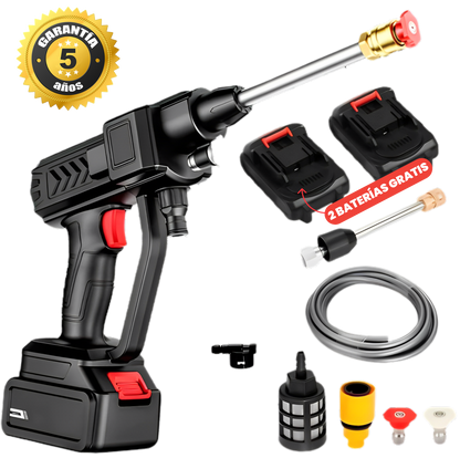 Hidrolavadora WaterJET PRO™ – Elimina la suciedad de manera fácil y rápida. Con resultado real o te devolvemos cada euro (hoy incluye + 2 baterías GRATIS)