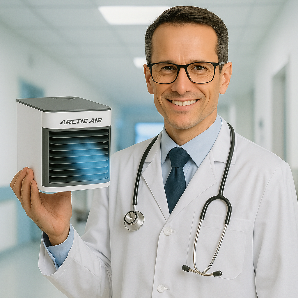 1 + 1 GRATIS | ArticPro™ V8 UltraFrío – El aire portátil que hace lo que ningún otro puede. (Enfría de verdad, no gasta luz, no hace ruido y funciona solo con agua) (+Envío GRATIS)