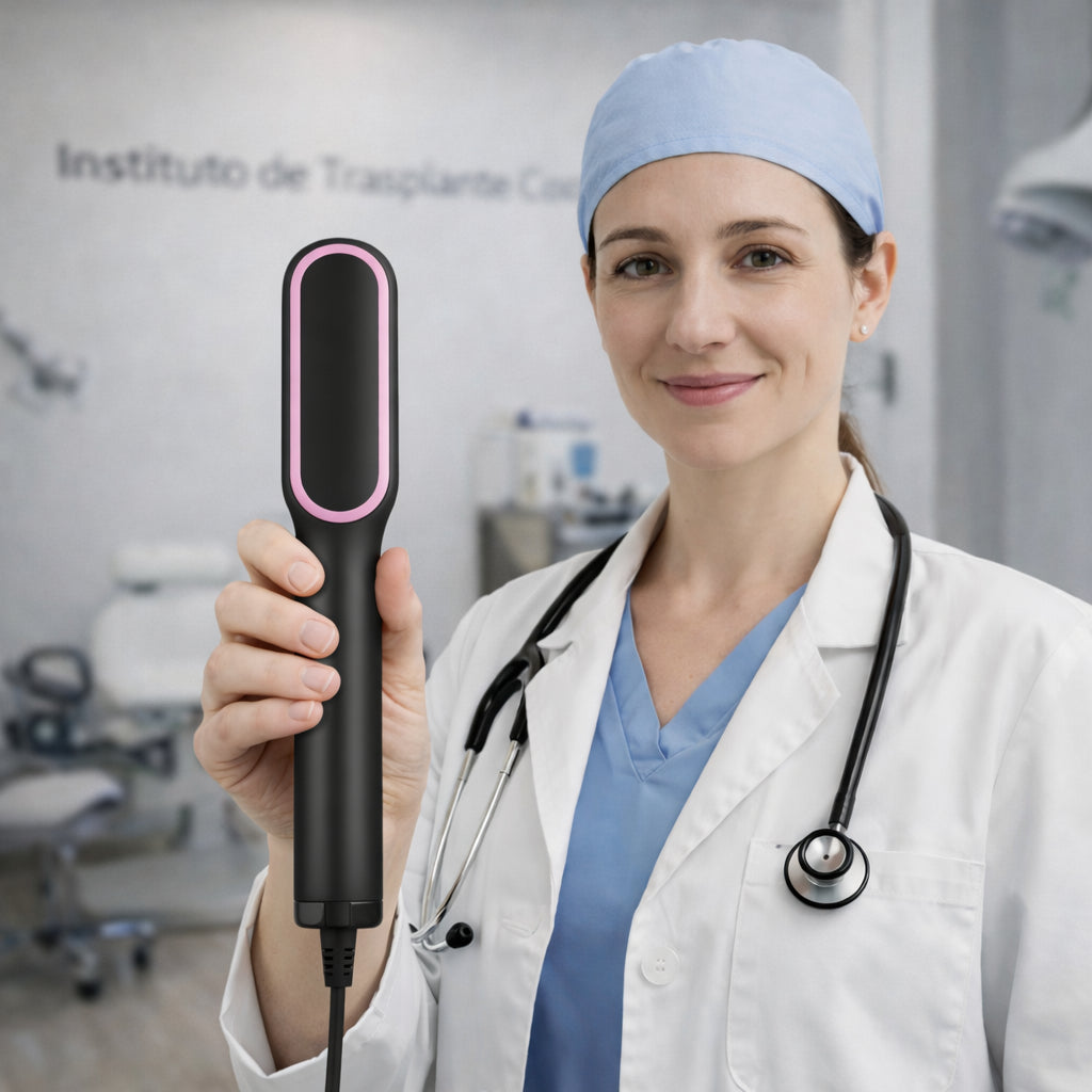Cepillo Alisador Inteligente HairPro™ - El primer alisador-ondulador 3 en 1 con tecnologia iónica con el que tendrás un peinado de peluquería sin depender de nadie. (Hoy aceite esencial de colágeno GRATIS).