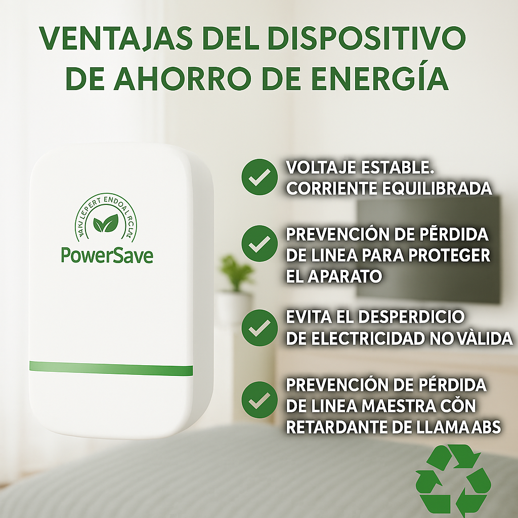 1 + 1 GRATIS | PowerSAVE™ - Elimina los picos de tensión y ahorra en la factura de la luz. *No tienes que hacer mantenimiento. TB