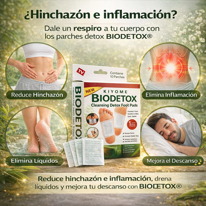 1+1 GRATIS | Biodetox™  - El único tratamiento que elimina las toxinas y la hinchazón de forma natural , sin quimicos y sin efectos secundarios ( incluye calcetines de acupresión GRATIS)