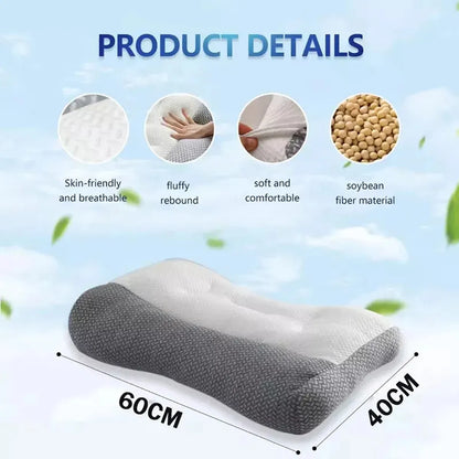 1+1 GRATIS | CONFORTSLEEP™ - La única almohada viscoelástica del mercado con soporte para la curvatura del cuello. (Incluye fundas GRATIS + 30 noches de prueba) *Medidas: 8x45x80cm t