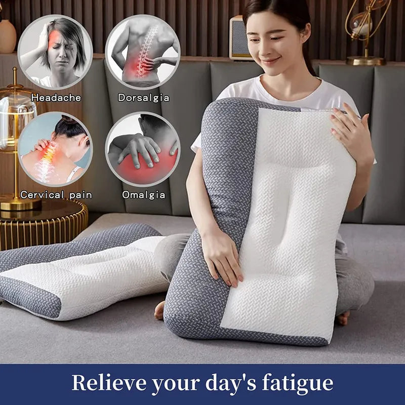 1+1 GRATIS | CONFORTSLEEP™ - La única almohada viscoelástica del mercado con soporte para la curvatura del cuello. (Incluye fundas GRATIS + 30 noches de prueba) *Medidas: 8x45x80cm