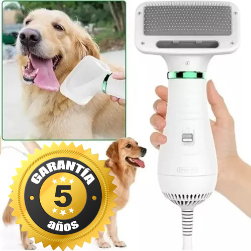 HappyPuppy™ - El primer secador-cepillo que elimina la humedad del pelaje de tu perro, alargando asi su vida. *Se adapta a cualquier pelaje.