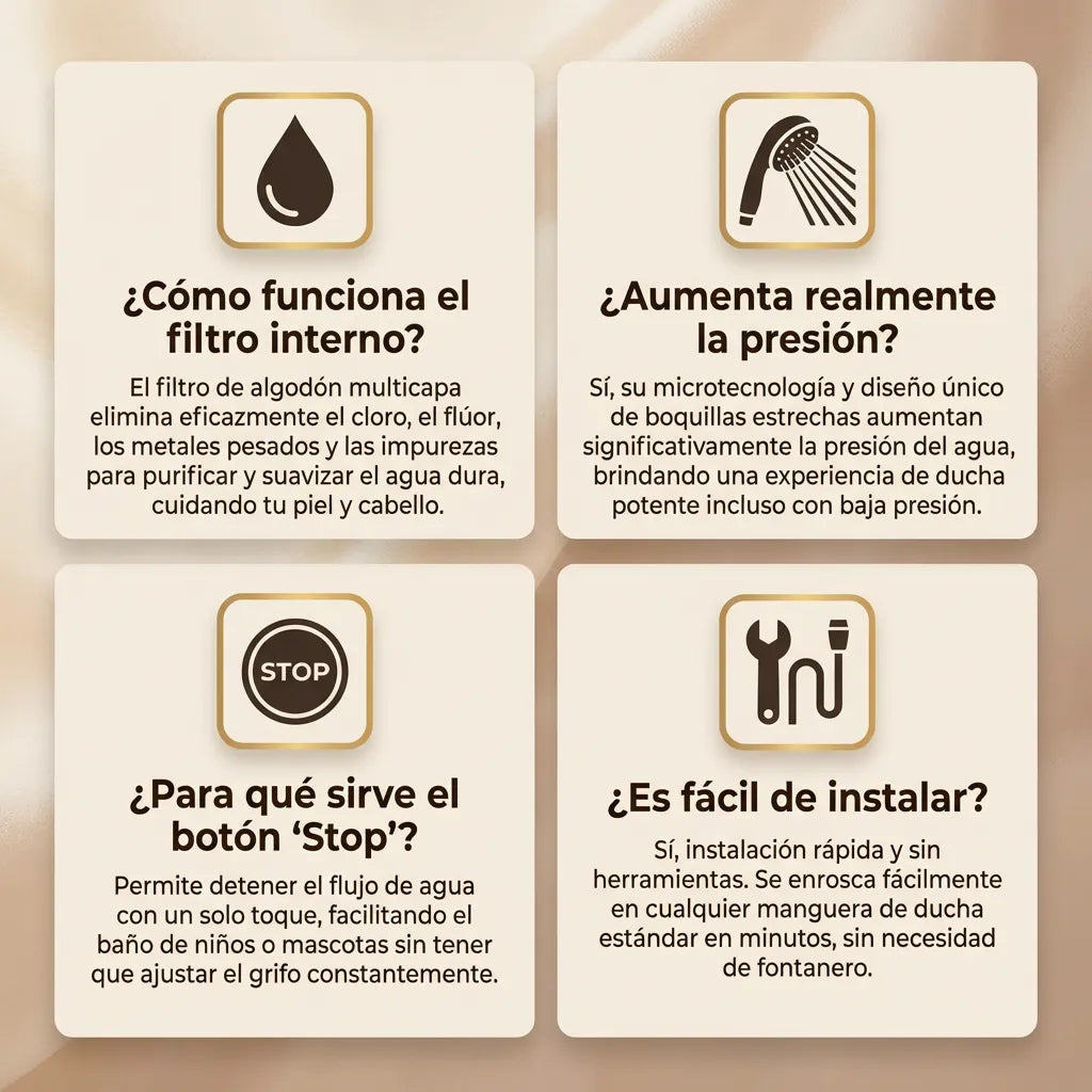 1 + 1 GRATIS | Ducha ORIGINAL HYDROLUXE Cromada™ - La única ducha del mercado que ELIMINA la cal y el claro al 99% para una ducha sin toxicos (Hoy Incluye 2 filtros extras GRATIS para cubrir 1 año) *Instalación fácil y universal