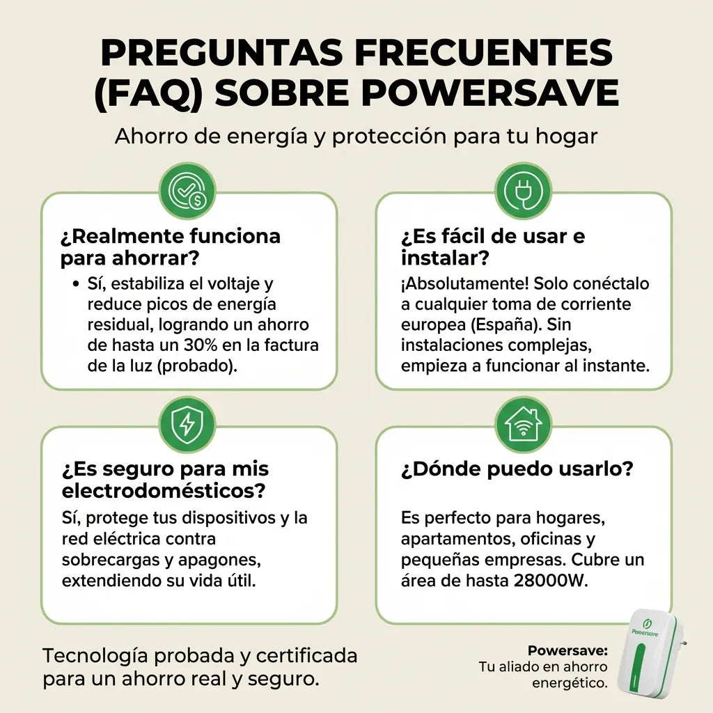1+1 GRATIS SOLO HOY | PowerSAVE™ - El unico ahorrador del mercado que disminuye la tarifa de luz COMPROBADO. *sin mantenimeinto y ENVÍO GRATIS
