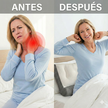 1+1 GRATIS | CONFORTSLEEP™ - La única almohada viscoelástica del mercado con soporte para la curvatura del cuello. (Incluye fundas GRATIS + 30 noches de prueba) *Medidas: 8x45x80cm t