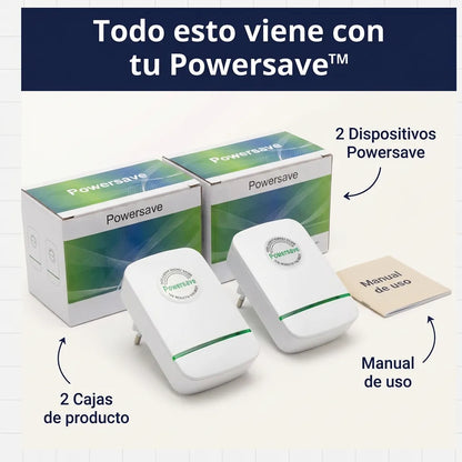 1 + 1 GRATIS | PowerSAVE™ - El unico ahorrador del mercado que disminuye el consumo electrico. *Uso legal y sin mantenimeinto
