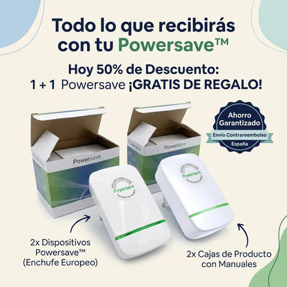 1+1 GRATIS SOLO HOY | PowerSAVE™ - El unico ahorrador del mercado que disminuye la tarifa de luz COMPROBADO. *sin mantenimeinto y ENVÍO GRATIS
