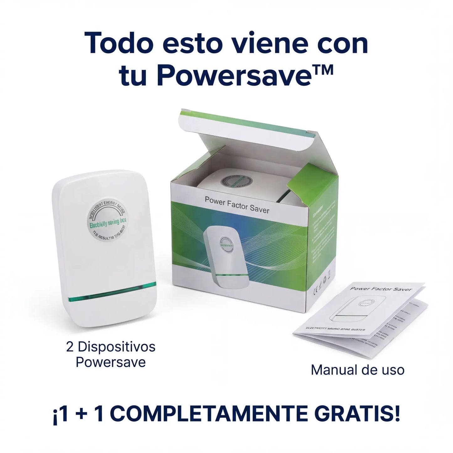 1+1 GRATIS | PowerSAVE™ - El primer ahorrador del mercado que disminuye el consumo de luz COMPROBADO. *Uso legal y ENVÍO GRATIS