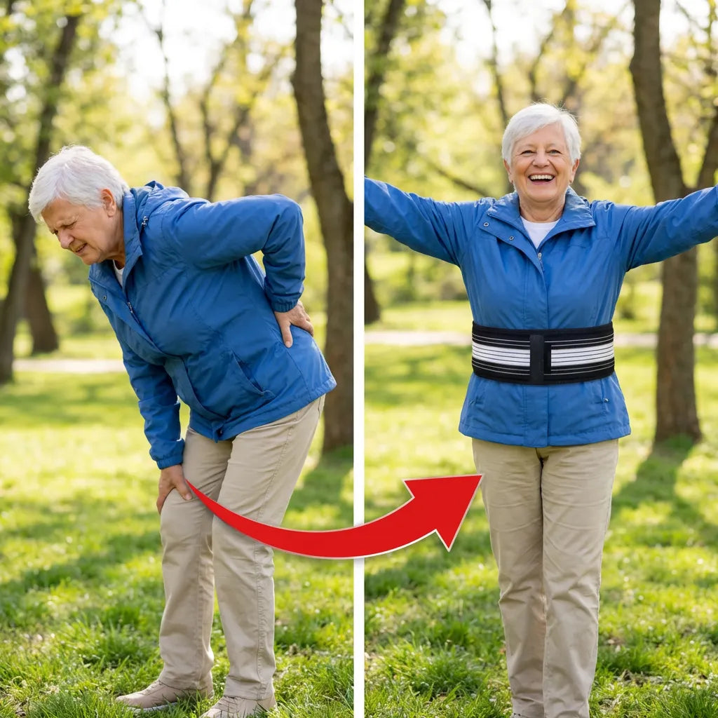 FlexiBack™ – El primer cinturón con doble soporte, cómodo y discreto que te permite disfrutar de horas de pie sin dolor de espalda (Hoy GRATIS Almohada Ortopédica) L.E