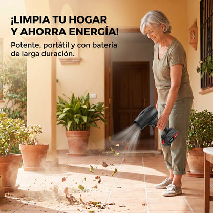 Soplador TurboJet Pro™ - El unico soplador con tecnología de doble hélice que limpia tu jardín en minutos. (Incluye 2 baterías GRATIS)