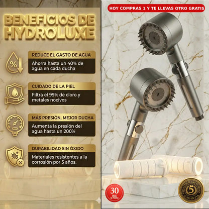 1 +1 GRATIS | HYDROLUXE - La revolucionaria ducha que aumenta hasta 4 veces mas tu presion y baja el precio de tu factura