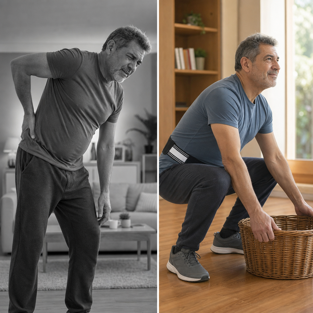 Cinturon Flexiback discreto · timeline