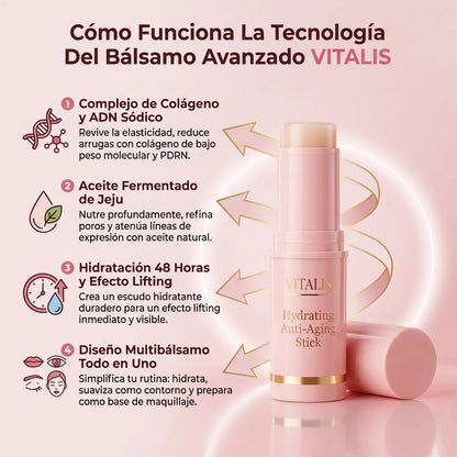 1+1 GRATIS | Bálsamo VITALIS™- El único bálsamo rejuvenecedor con péptidos de colágeno que cuida tu piel y te hace ver 5 años más joven desde la primera aplicación (Cada bote dura 2 meses y todo son ingredientes NATURALES)