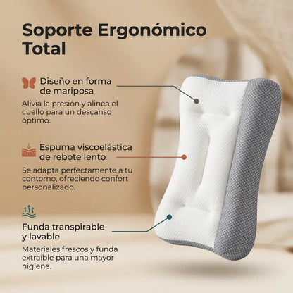 1+1 GRATIS | CONFORTSLEEP™ - La primera almohada ergonómica con viscoelástico que ELIMINA el dolor de cuello en 2 noches. (funda GRATIS + 30 días de garantía)-ENVÍO GRATIS