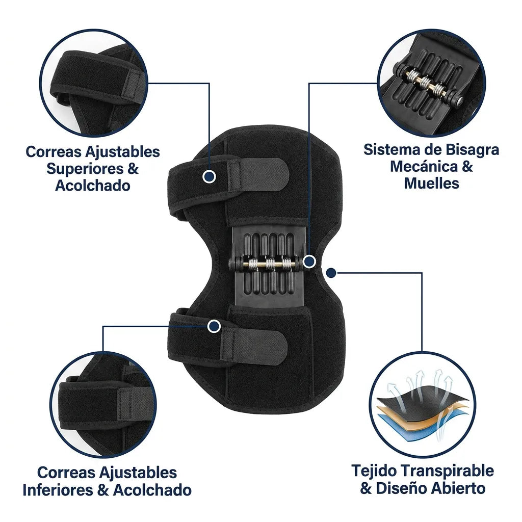 1 + 1 GRATIS | Ultimate Knees™ – Sube escaleras y camina con la rodilla descargada desde el primer paso, o te devolvemos el dinero (30 días de prueba) *Talla universal y lavables
