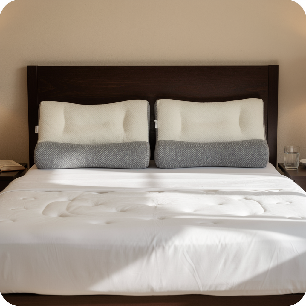 DOS ALMOHADAS COMFORTSLEEP SOBRE CAMA MATRIMONIAL
