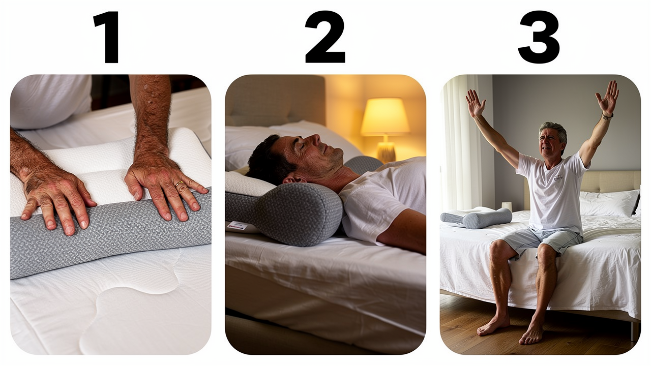RUTINA NOCTURNA EN 3 PASOS CON LA ALMOHADA CERVICAL