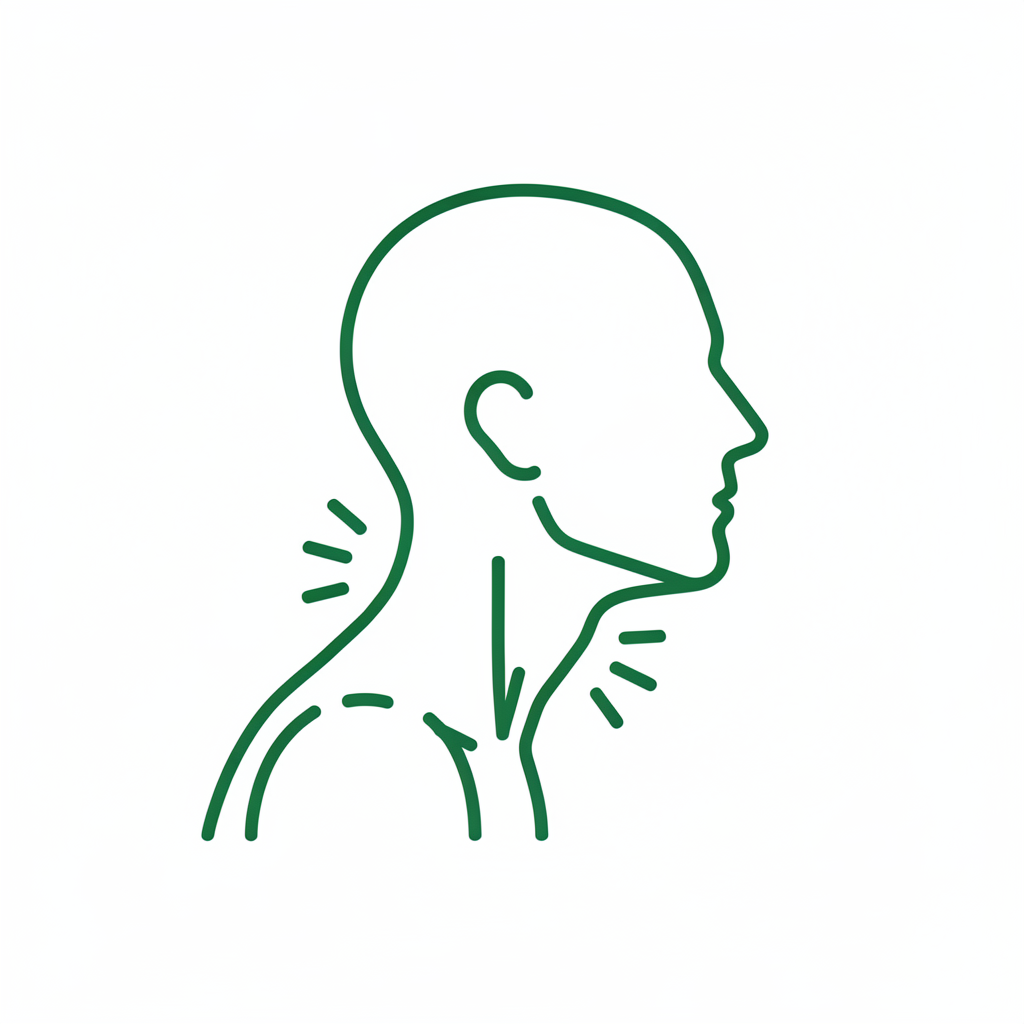 Icono cuello agarrotado