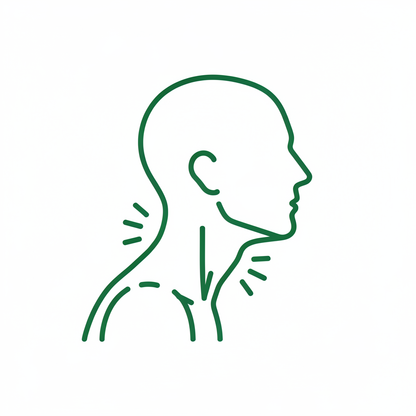 Icono cuello agarrotado