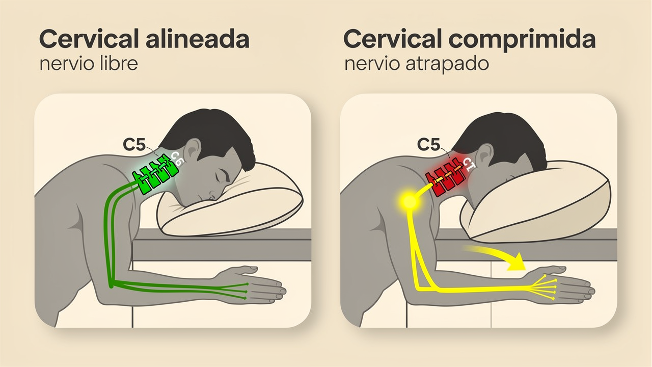 1+1 GRATIS | COMFORTSLEEP PREMIUM™ - La única almohada viscoelástica del mercado con soporte para la curvatura del cuello. (Incluye fundas GRATIS + 30 noches de prueba) *Medidas: 8x45x80cm