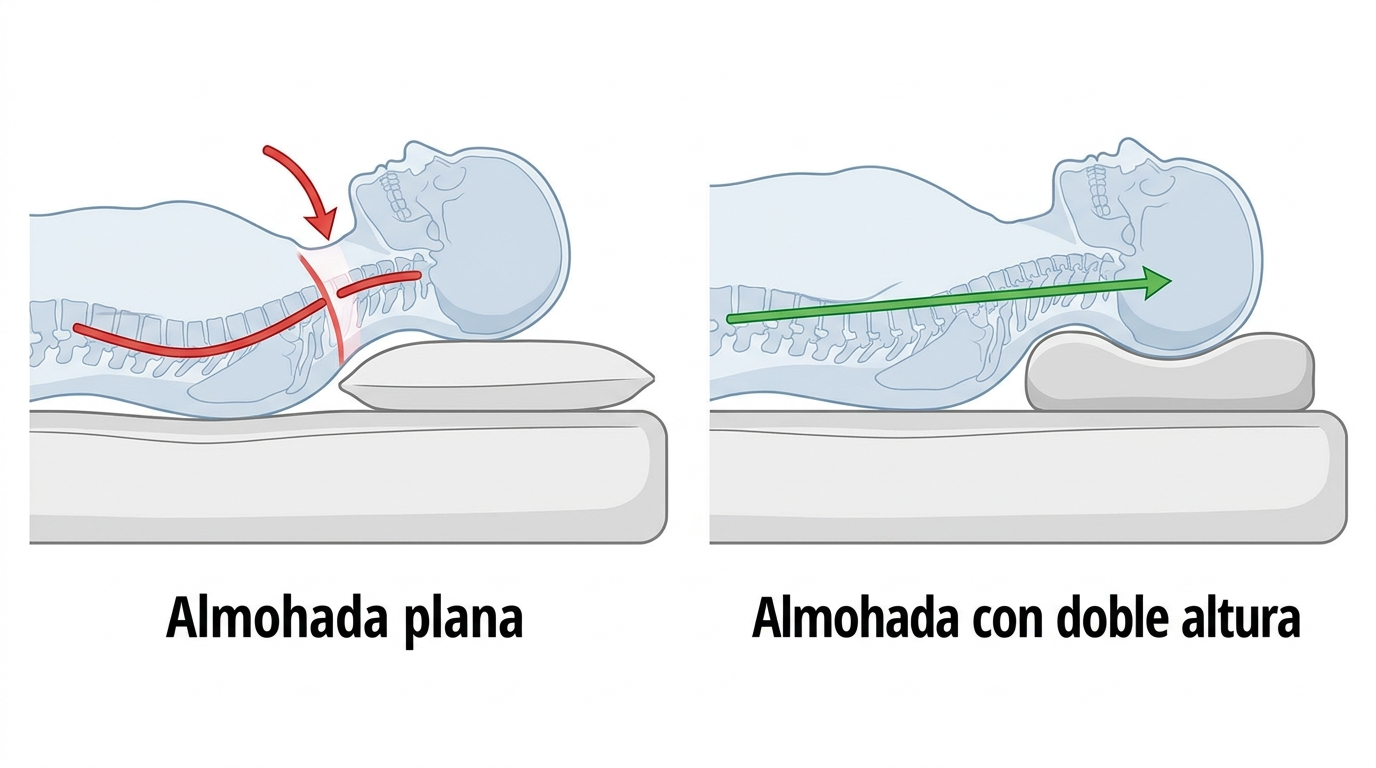 1+1 GRATIS | COMFORTSLEEP PREMIUM™ - La única almohada viscoelástica del mercado con soporte para la curvatura del cuello. (Incluye fundas GRATIS + 30 noches de prueba) *Medidas: 8x45x80cm