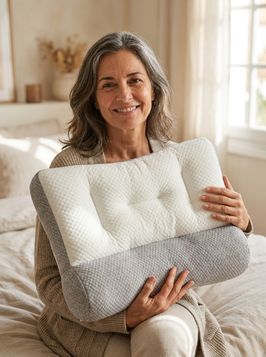 2 x ComfortSleep Original™ – La almohada que corta los despertares y te hace dormir toda la noche en 7 noches gracias a su reborde frontal. (Incluye fundas GRATIS). *(Dormirás toda la noche o te devolvemos cada euro).