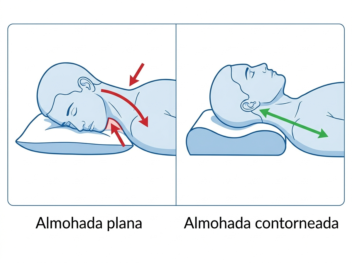 1+1 GRATIS | COMFORTSLEEP PREMIUM™ - La única almohada viscoelástica del mercado con soporte para la curvatura del cuello. (Incluye fundas GRATIS + 30 noches de prueba) *Medidas: 8x45x80cm