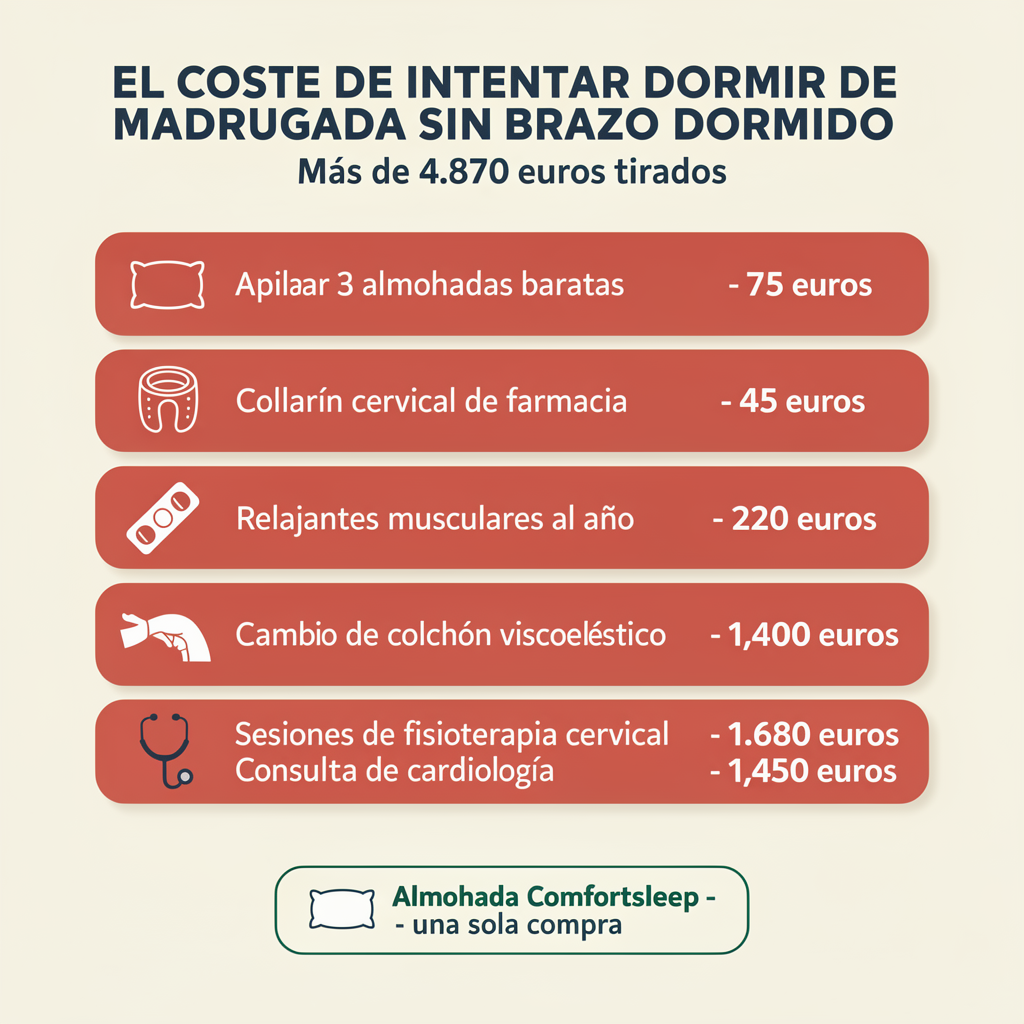 EL COSTE DE NO DORMIR — COMPARATIVA EN EUROS