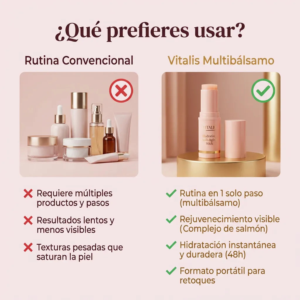 1+1 GRATIS | Bálsamo VITALIS™- El único bálsamo rejuvenecedor con péptidos de colágeno que cuida tu piel y te hace ver 5 años más joven desde la primera aplicación (Cada bote dura 2 meses y todo son ingredientes NATURALES)