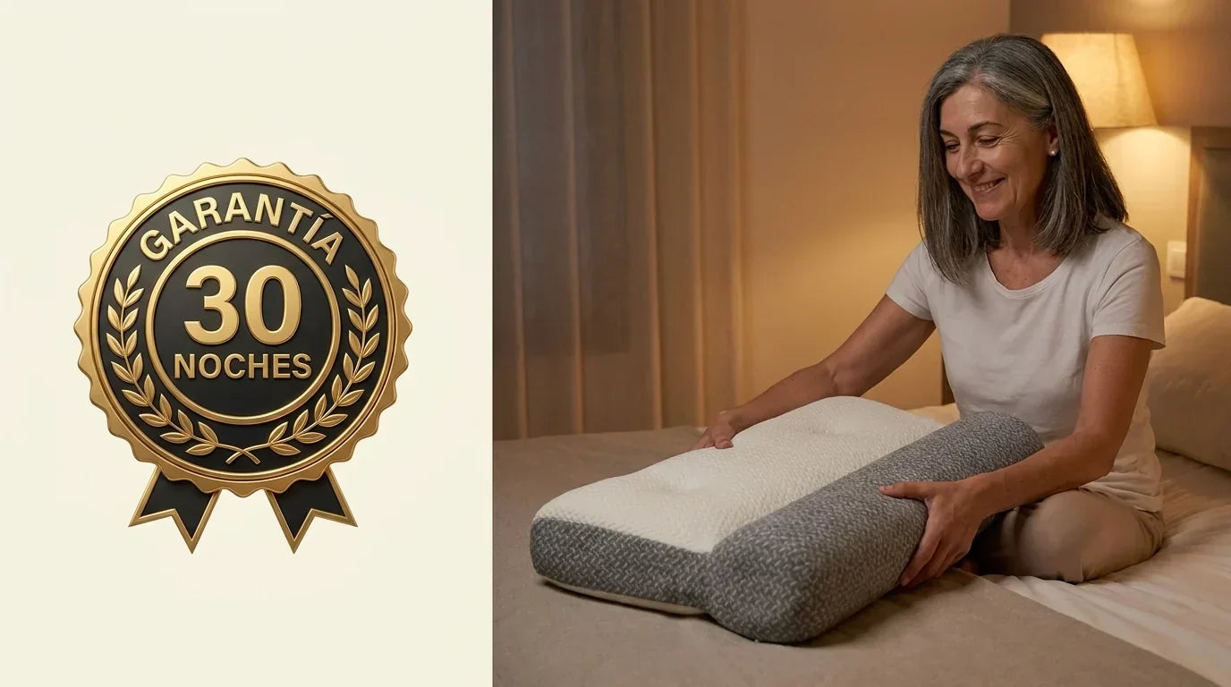 2 x ComfortSleep Original™ | La almohada que elimina el dolor de cuello en 7 noches gracias a su reborde frontal. (Incluye fundas GRATIS). *(Descansaras mejor o te devolvemos cada euro).